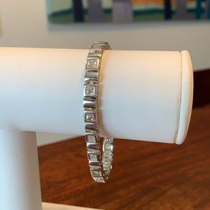 Silver 925 Bracelet with Cubic Zirconia 7 inch